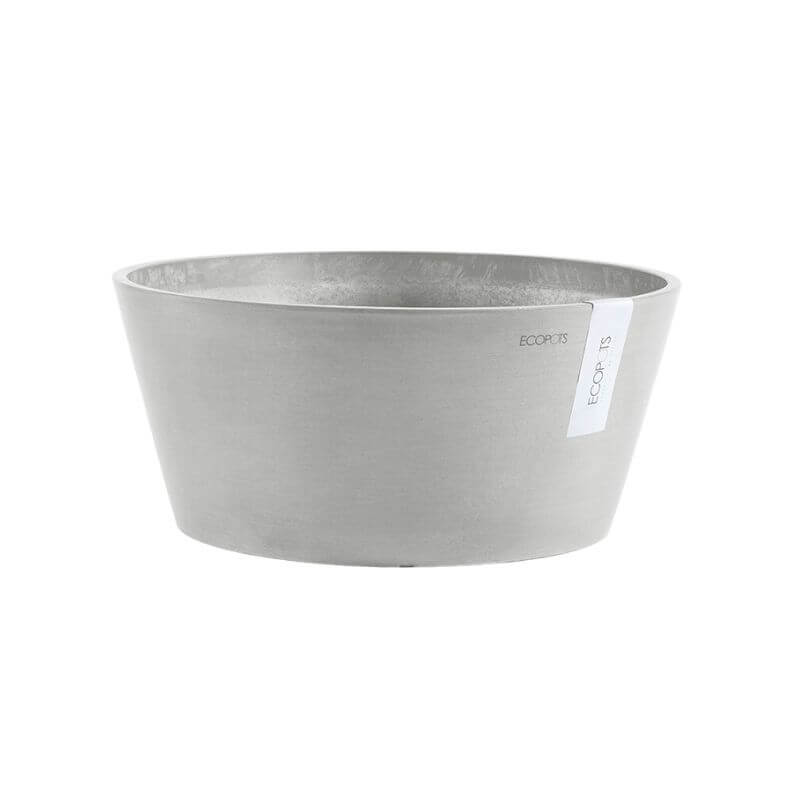 Ecopots Frankfurt 40 White Grey