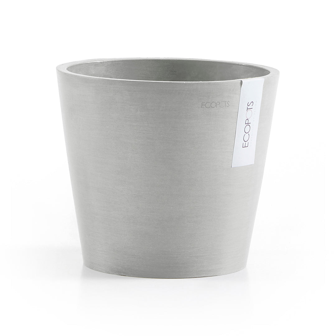 Ecopots Amsterdam 20 White Grey + Water Reservoir