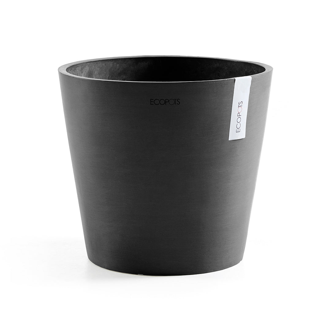 Ecopots Amsterdam 30 Dark Grey + Water Reservoir
