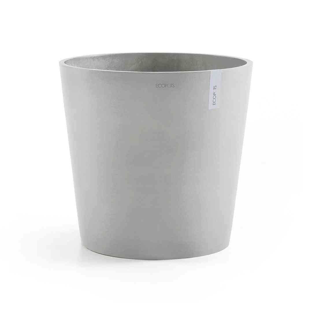 Ecopots Amsterdam 50 White Grey + Water Reservoir