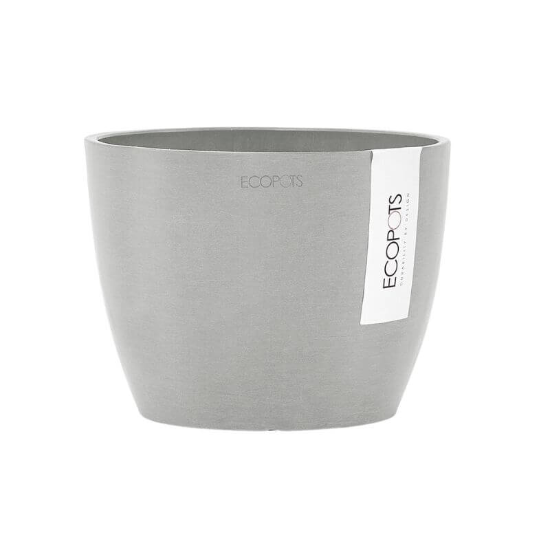 Ecopots Stockholm 16 White Grey