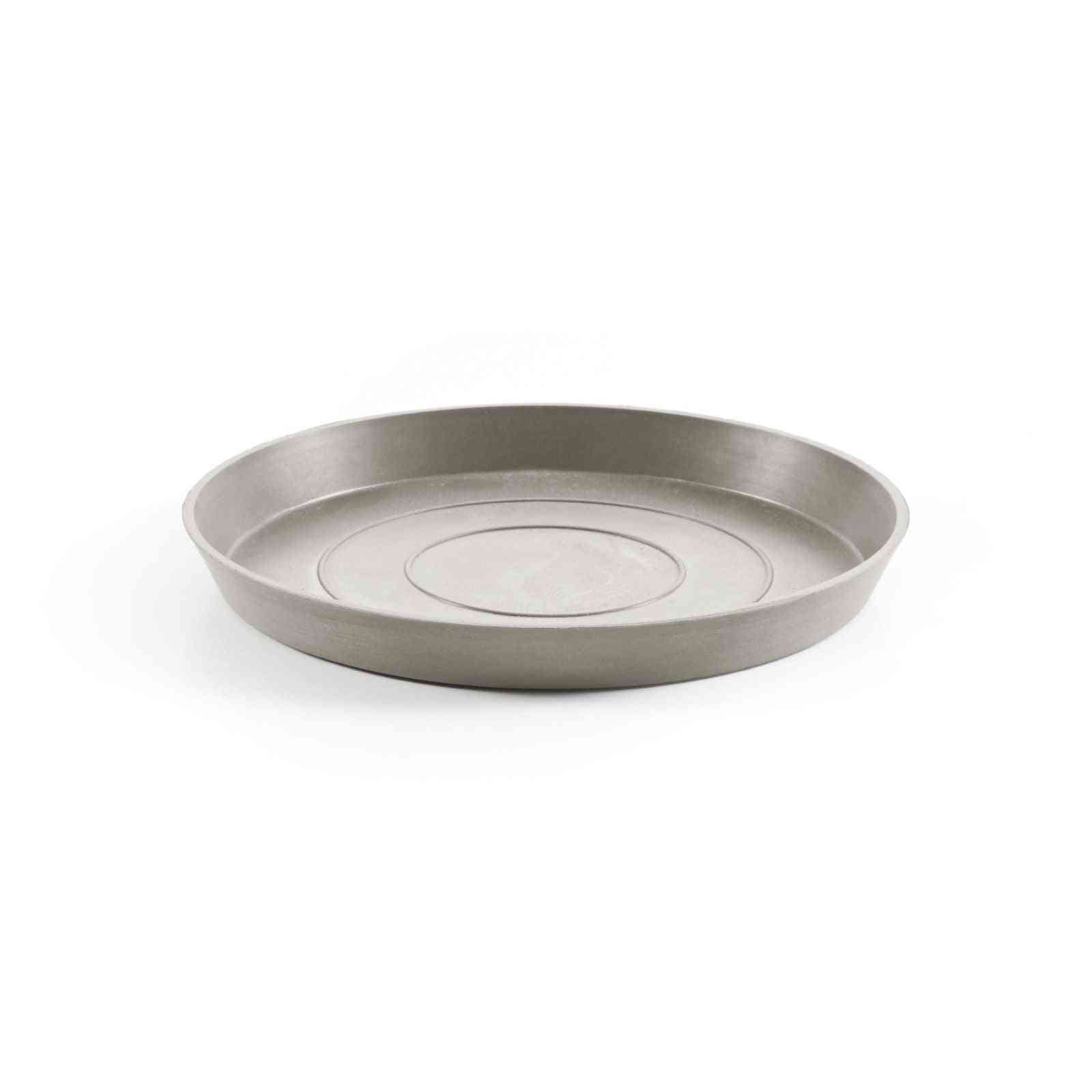 Чинийка за саксия Ecopots saucer round 25 Taupe с кръгла форма и модерен дизайн, подходяща за стайни растения и кашпи Ecopots.