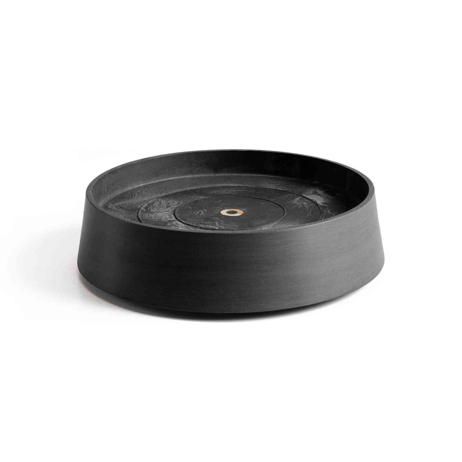 Чинийка с колелца - Saucer Wheels Oslo 35 Dark Grey в тъмен сив цвят, подходяща за кашпи Ecopots и стайни растения.