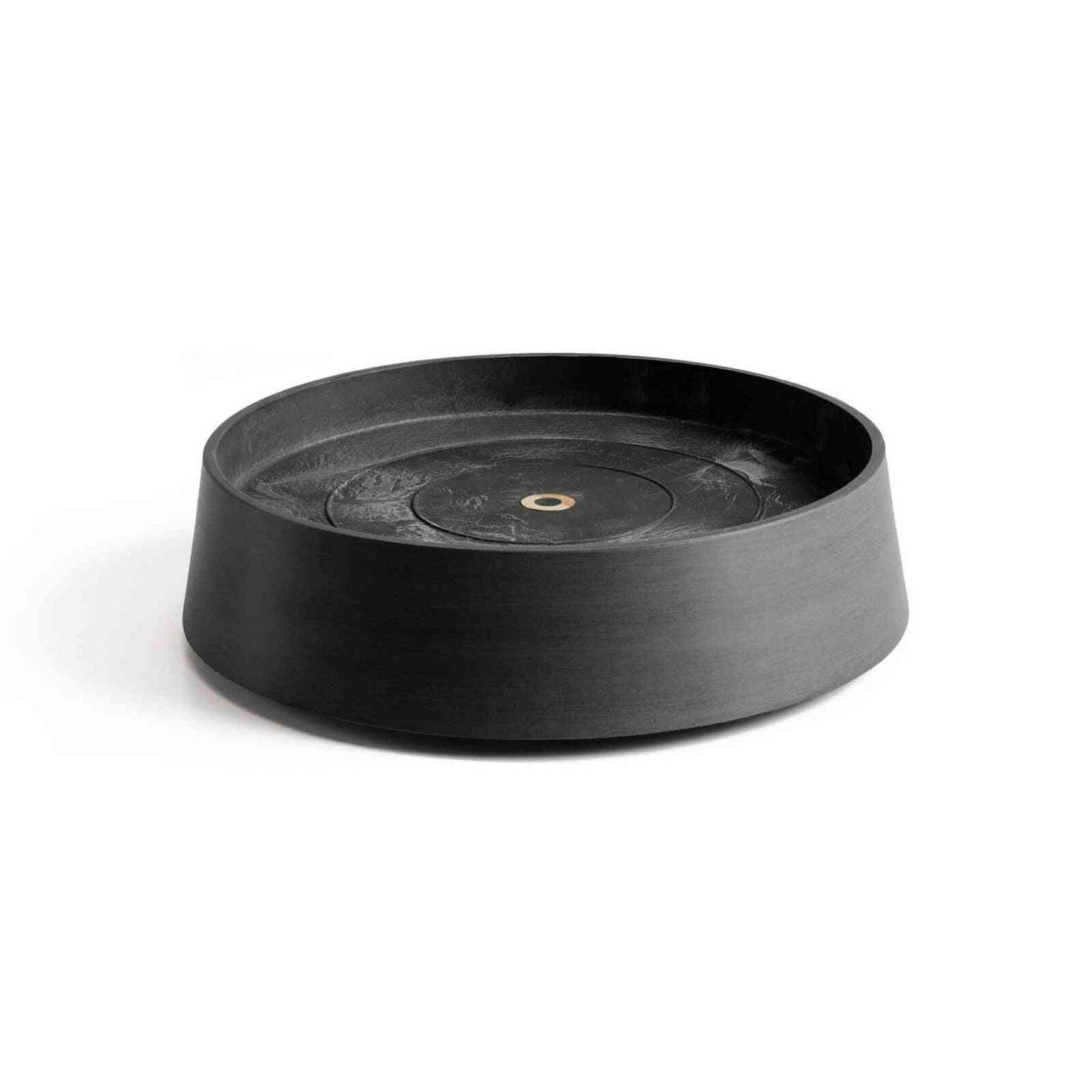 Чинийка с колелца - Saucer Wheels Oslo 55 Dark Grey в тъмен сив цвят, подходяща за големи саксии и лесно преместване в градината или дома.