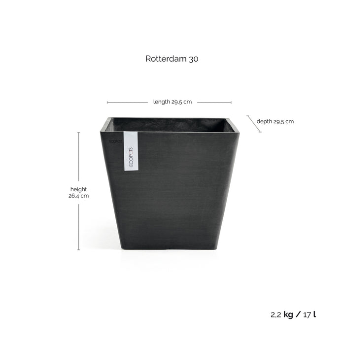 Ecopots Rotterdam 30 Dark Grey
