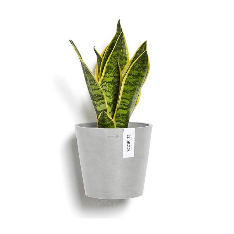 Ecopots Amsterdam Wall 20 White Grey