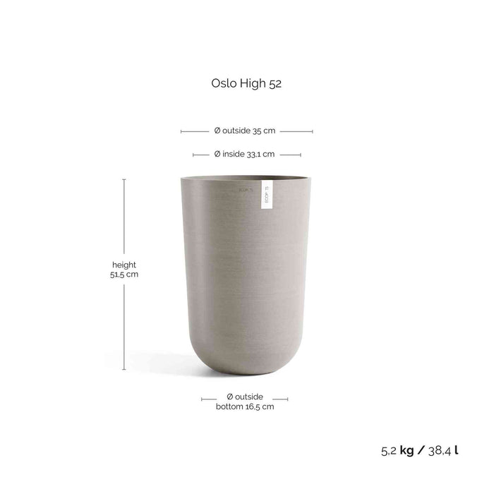 Ecopots Oslo High 52 Taupe
