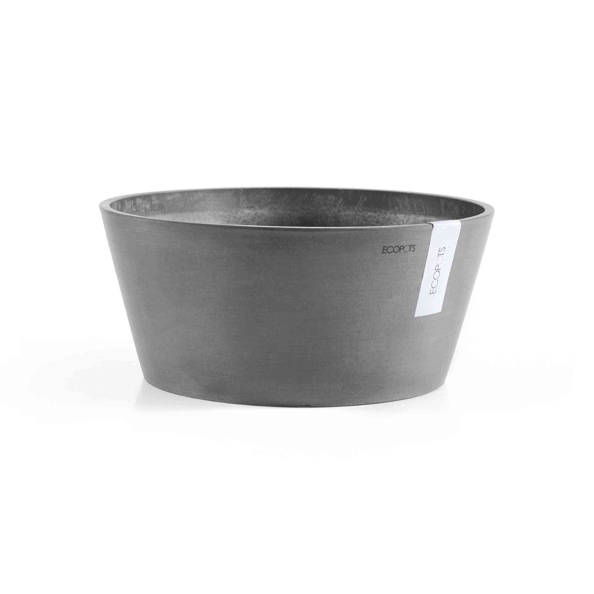 Кашпа Тест Ecopots Frankfurt 40 Grey в сив цвят, подходяща за стайни растения и екологично озеленяване на дома.