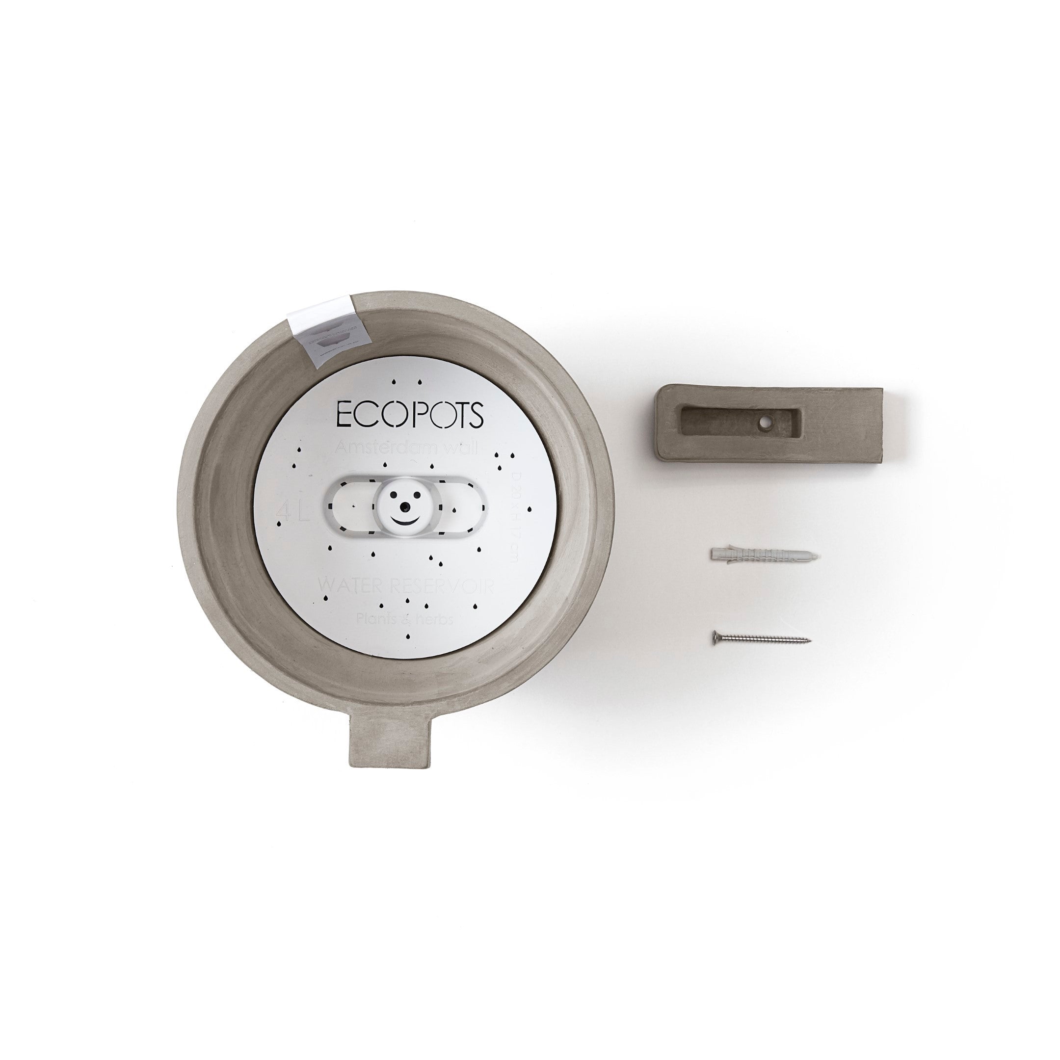 Ecopots Amsterdam Wall 20 Taupe