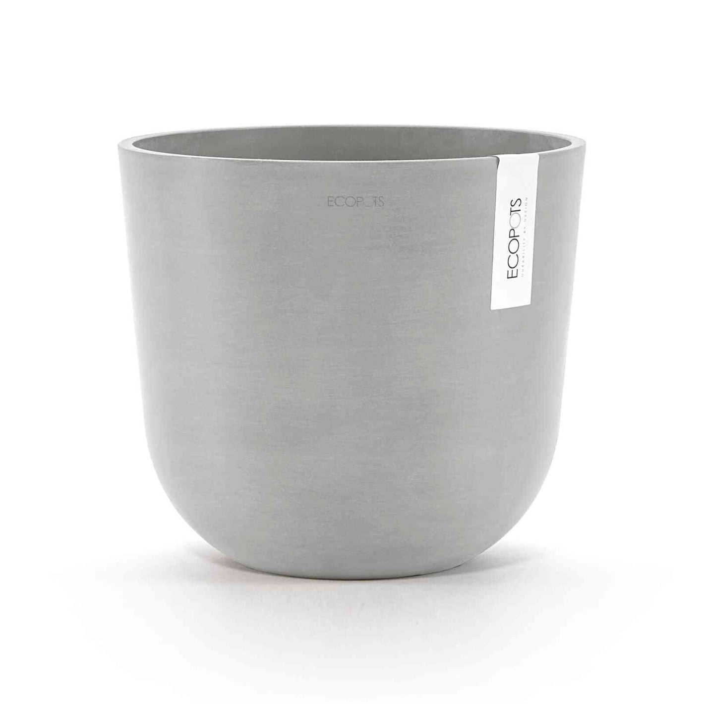 Сива саксия Ecopots за дома и градината с външен дизайн