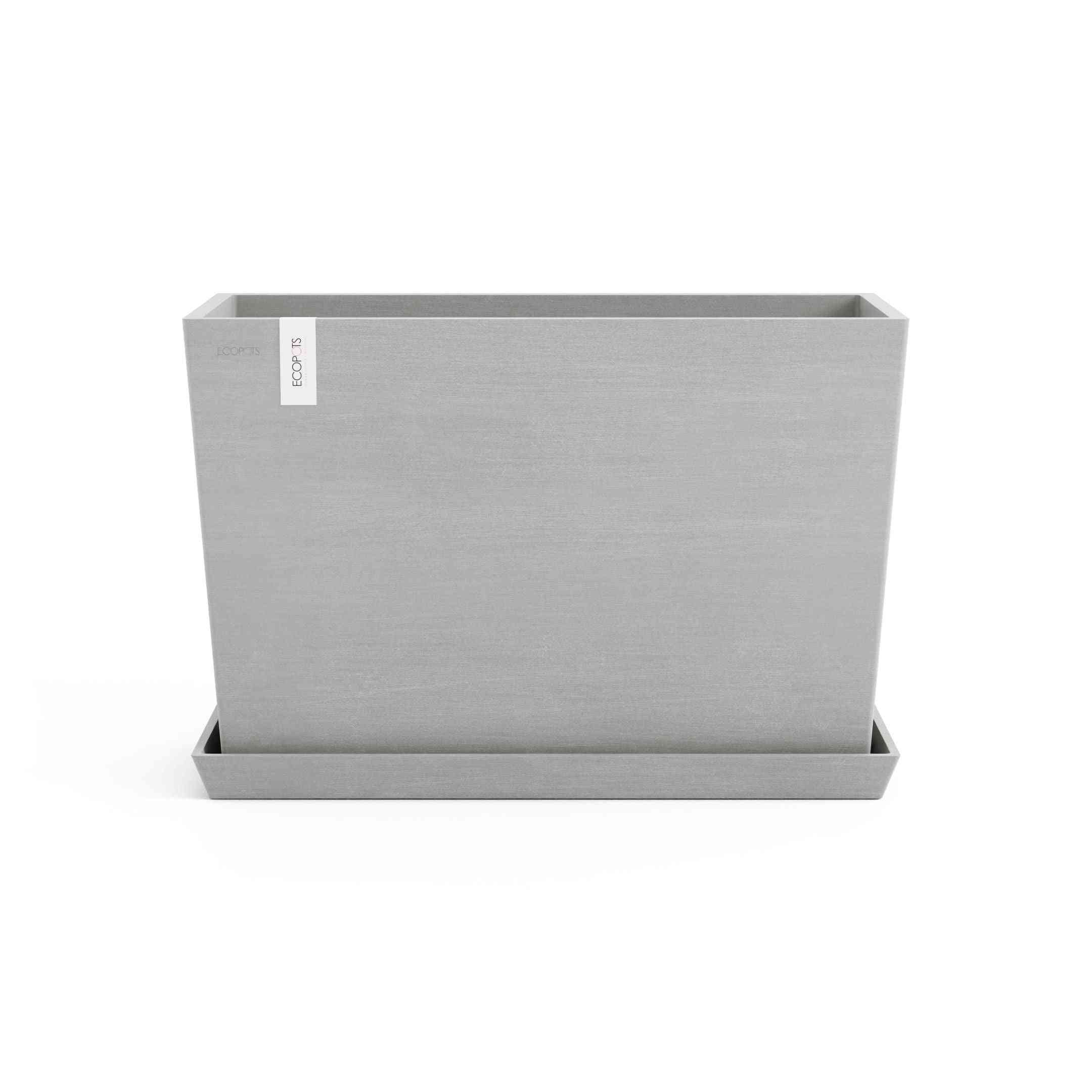 Чинийка Ecopots Saucer 60 White Grey
