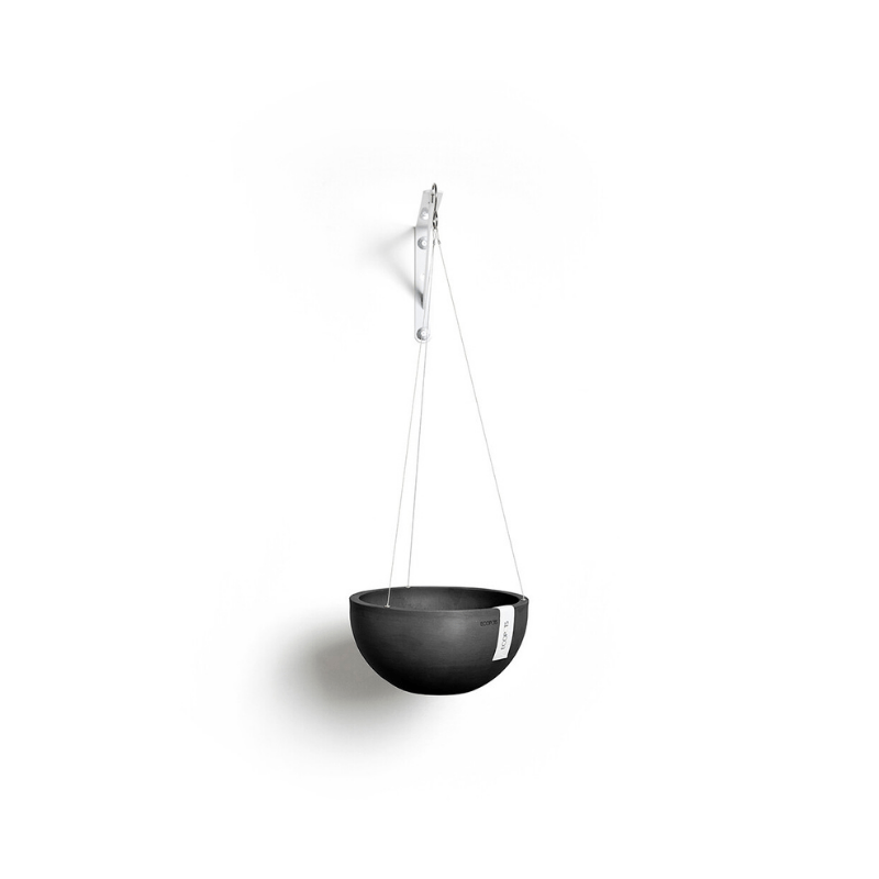 Ecopots Hanging Brussels 27 Dark Grey