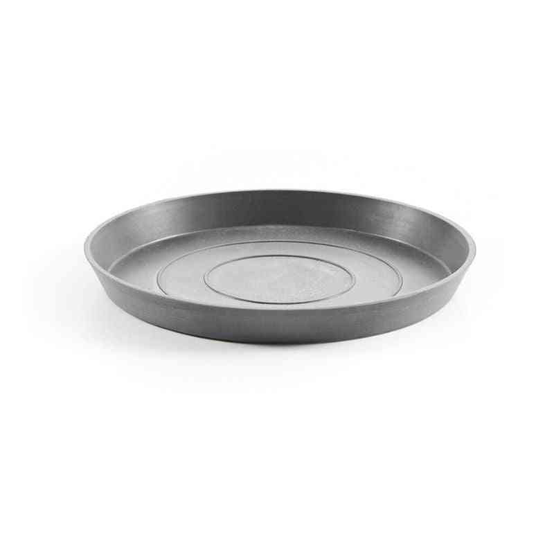 Чинийка за саксия Ecopots сиви кръгли 40 см