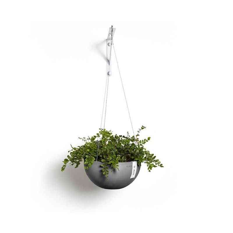 Ecopots висящ саксия с зелени растения за дома и градината