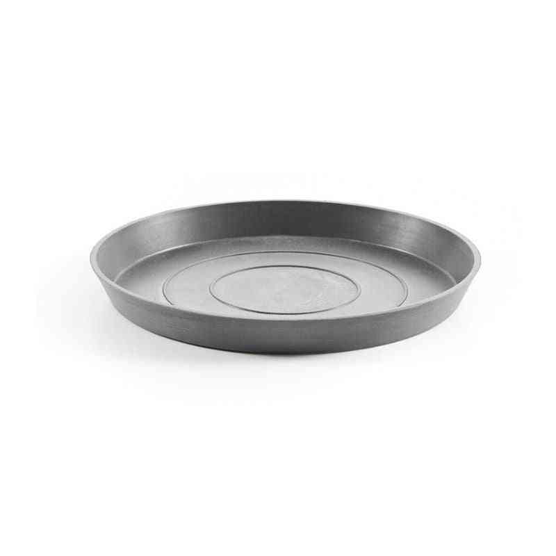 Чинийка за саксия Ecopots сив кръг 30 см за градина